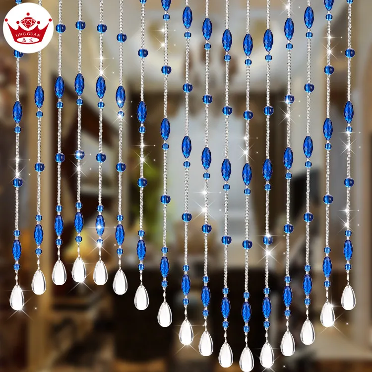 
Factory Supply Decorative Faceted Arch Crystal Glass Beads Curtain For Doors Or Window 