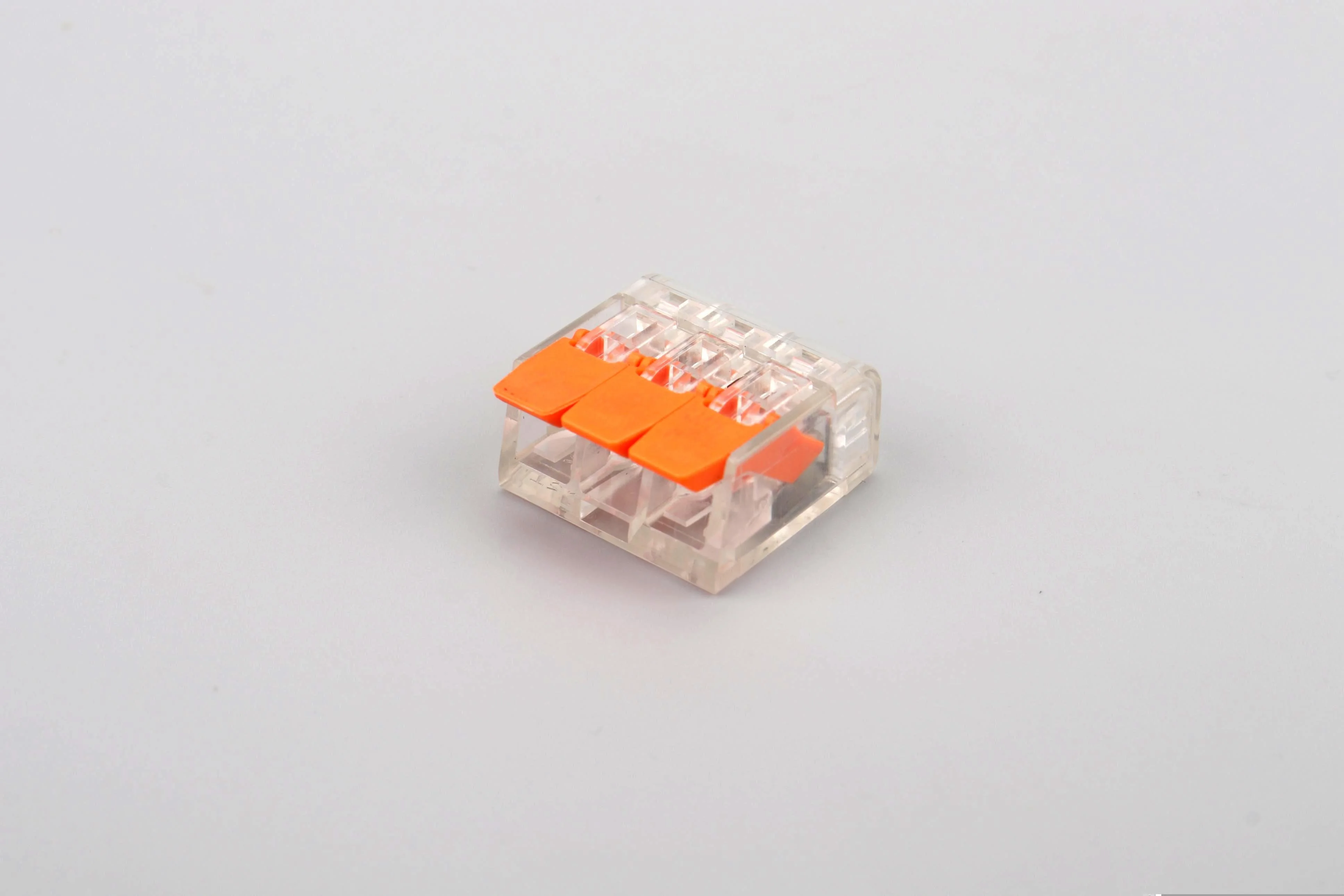 Most Popular 221 Series 221-413 Multi Core Electrical Compact Splice Terminal Block Wire Connector PC Plastic Bag Automotive BNC