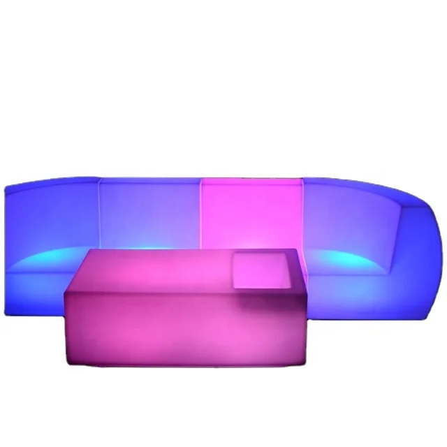 Commercial led sofa set hookah lounge furniture