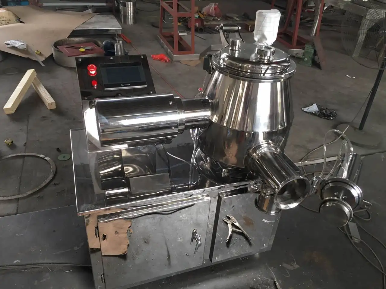 High Speed Powder Pellet Mixer Granulator For The Pharmaceutical Industry Granulating Small Machinery