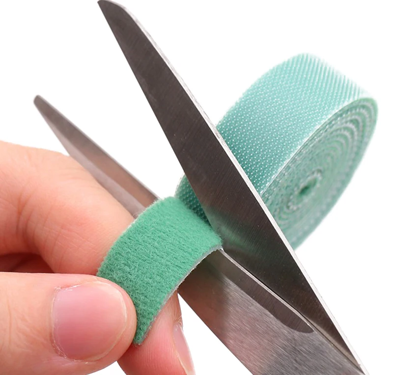 100%Nylon Reuse Fasteners Black Self-AdhesiveBack To Back Hook And Loop