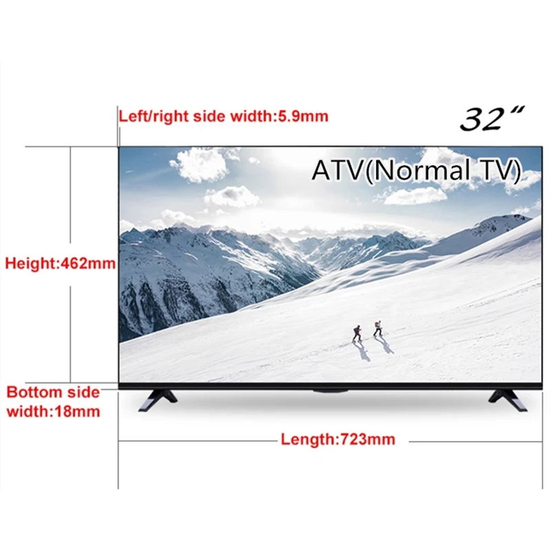 22/24/32/39/40/42/43/49/50/55/65 inch led smart lcd tv smart television 4k new model design