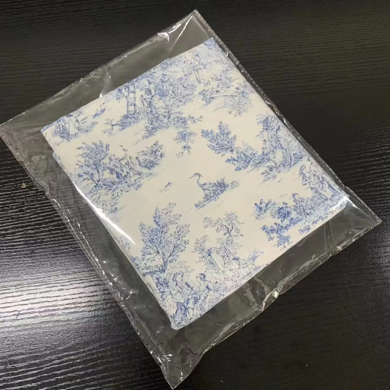 Ready to print polyester canvas fabric for toile de jouy table cloth napkins and other home textile clothing