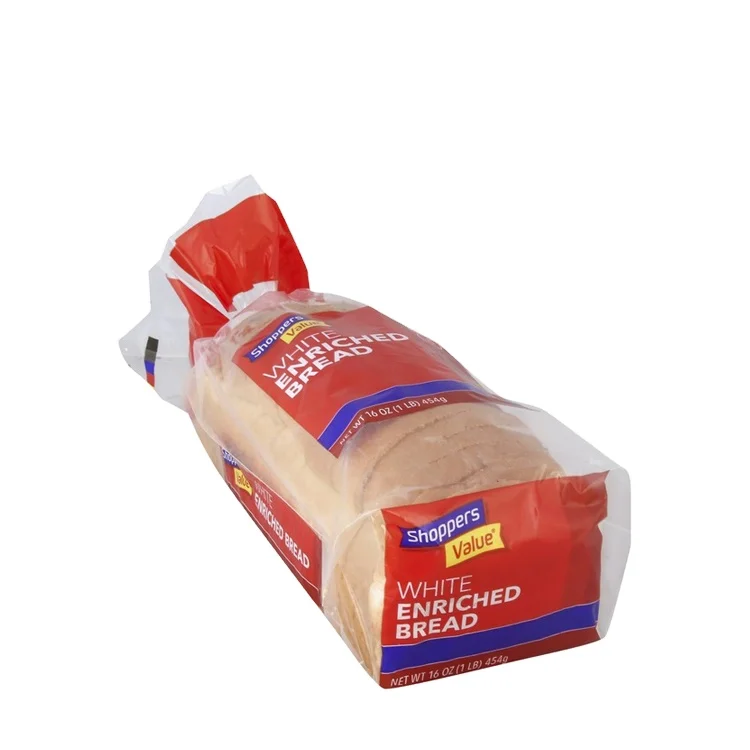 Eco friendly tin tie clear nylon plastic bag packaging for food bread bags