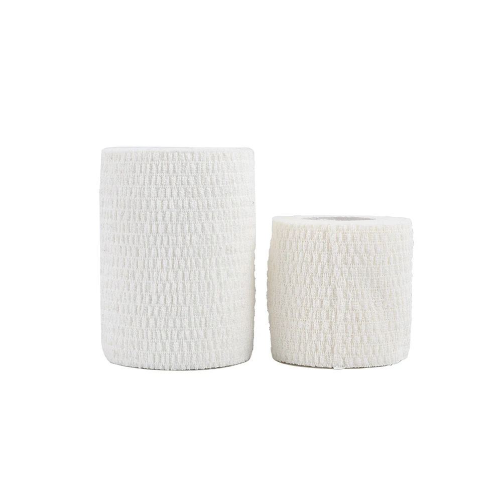 Easy-to-Use Soft Pure Cotton Self-adhesive Cohesive Elastic Bandage for Emergency and Daily Medical Care