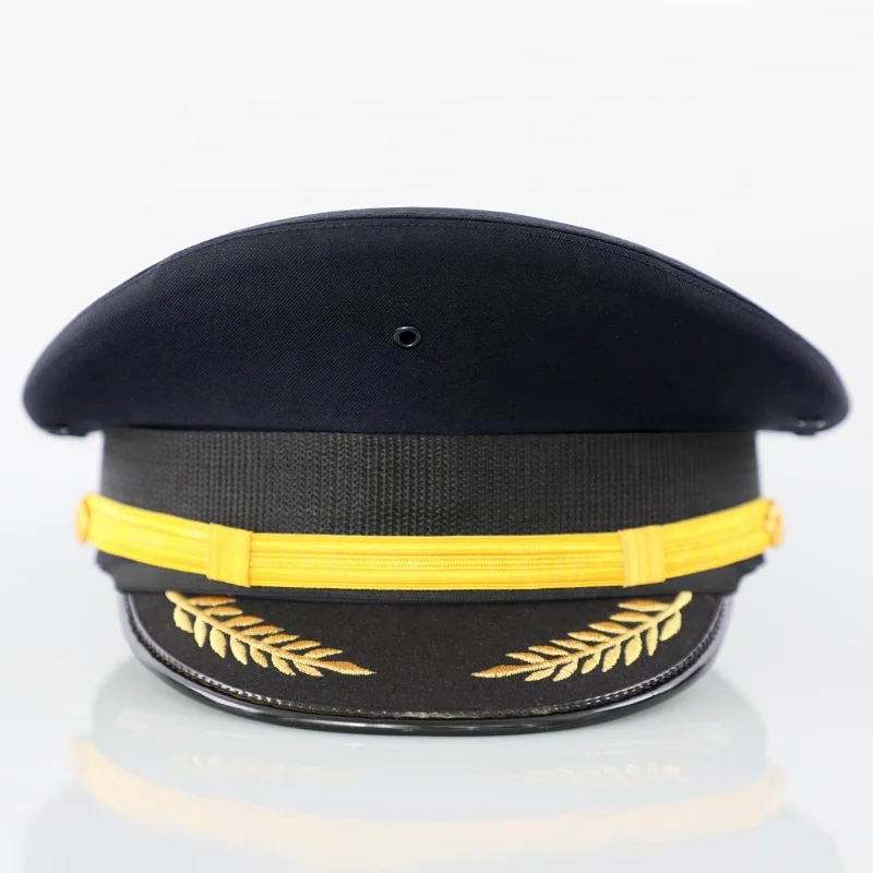 Customize Cap Badge Security Guard Uniform Dress Hats Officer Uniform Peaked Cap