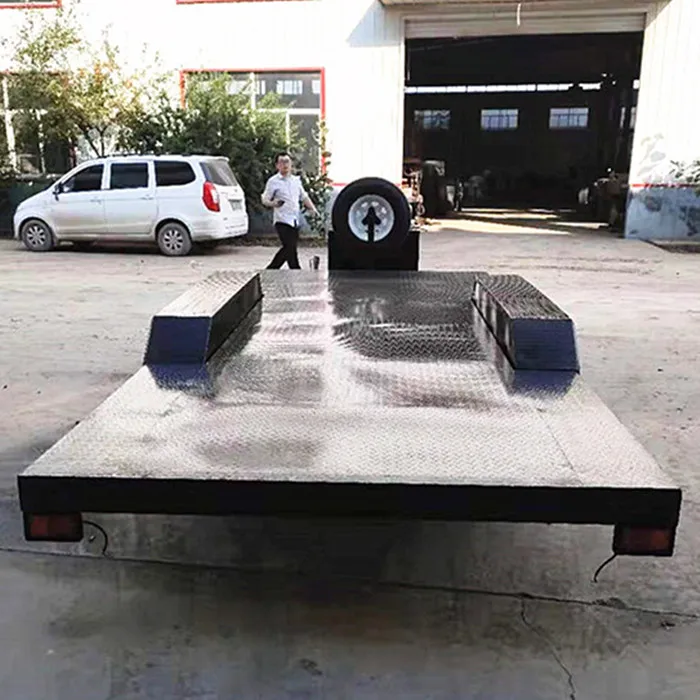Factory Transfer Truck Trailer Flatbed Car Trailer