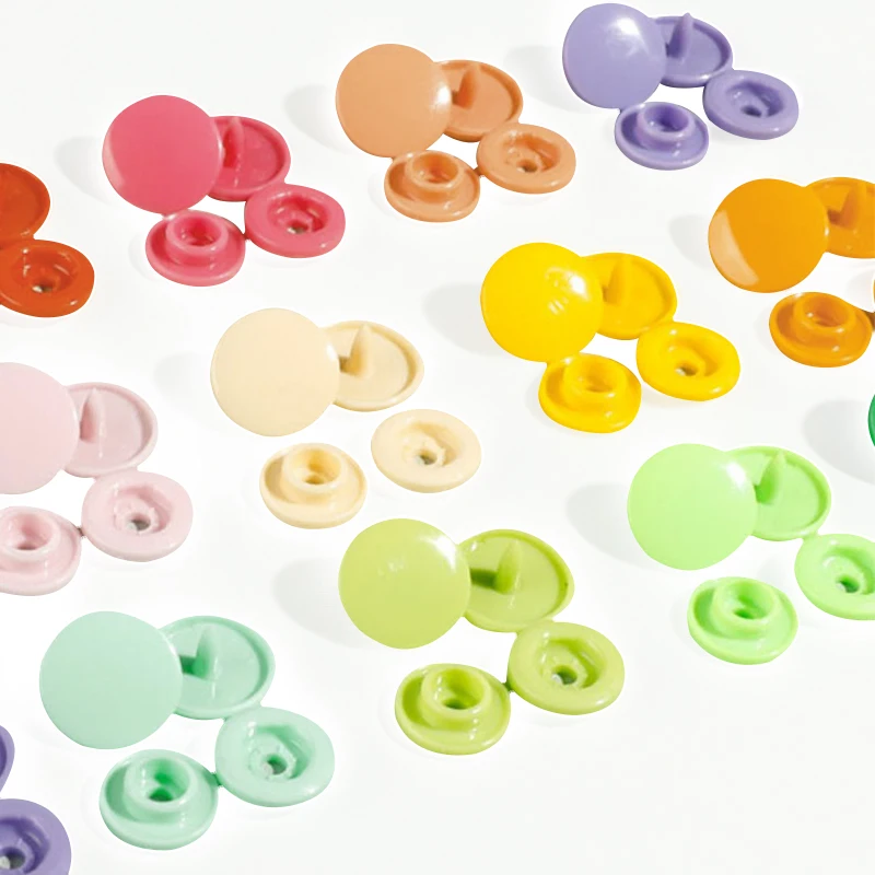Factory wholesale Colorful button resinSnap Button T3_t5_t8_t15 Plastic Press Snap Button for Garment