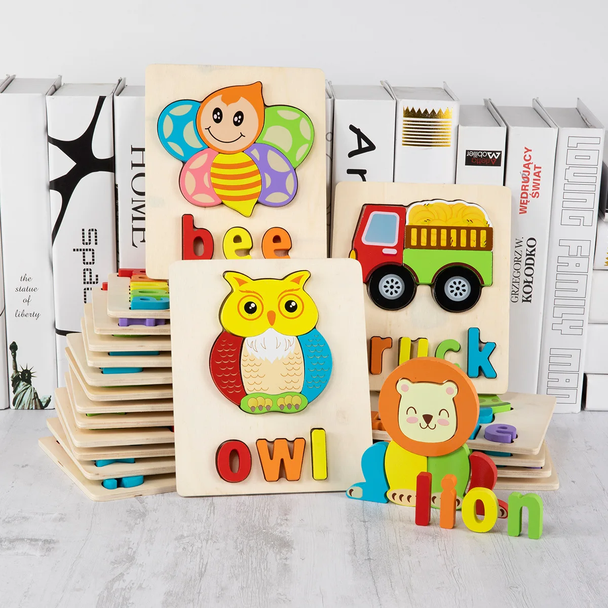 Best Selling Cartoon Animal Montessori Other Educational Toys 2023 Wooden Busy Board