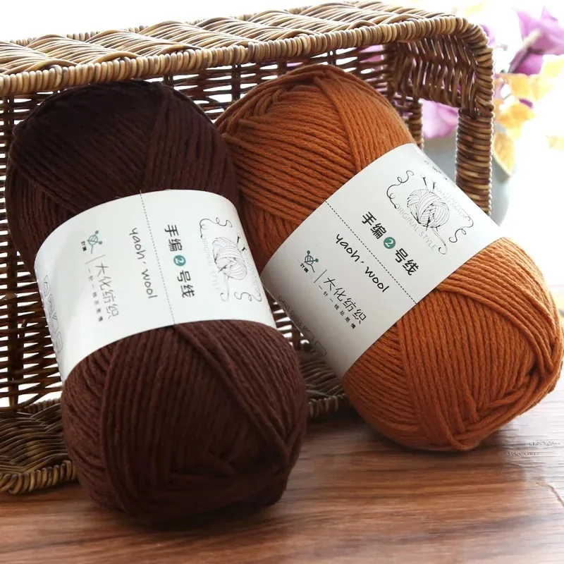 YAOH 100% Acrylic Yarns Number 2# Thick Hand Knitting for Baby Clothes 100 Grams Soft 40 Colors Yarn Factory Wholesale