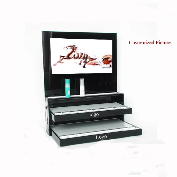 Beautiful New Design Acrylic Makeup Organizer Cosmetic Stand Lipstick Advertising Holder