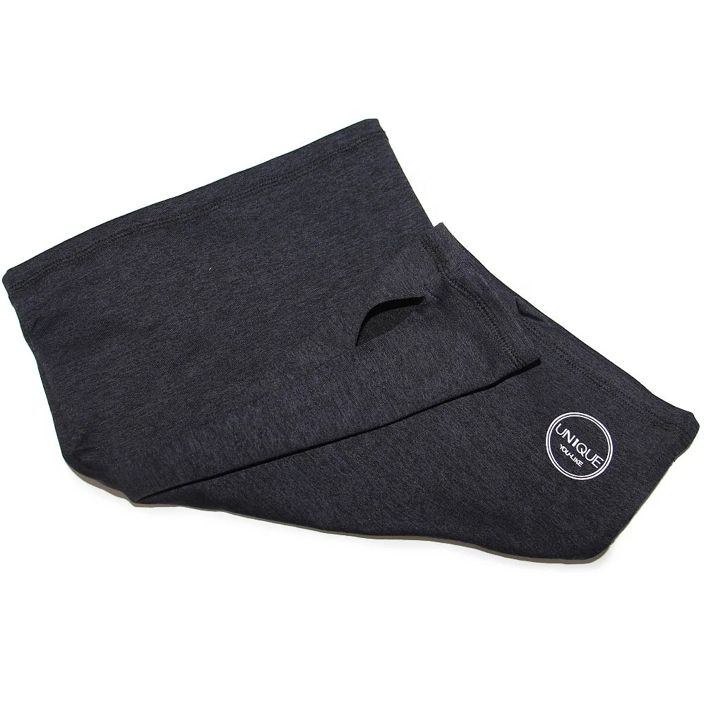 Winter Cationic fleece neck gaiter Headwear Balaclava Bandana with ear loop with custom logo printing