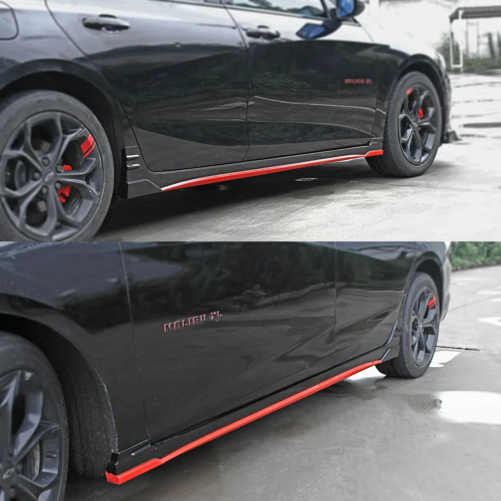 Auto Parts Body Kits Front Bumper Lip Splitter Side Skirt ABS Gloss Black Rear Wing Spoiler For 2016-2019 Chevrolet Malibu XL