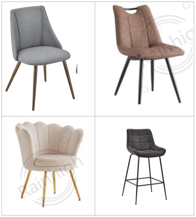 Elegant Lifestyle Upholstered Velvet Dining Chairs Reception Chairs with gold Metal Legs Tufted Accent Living Room  arm Chair