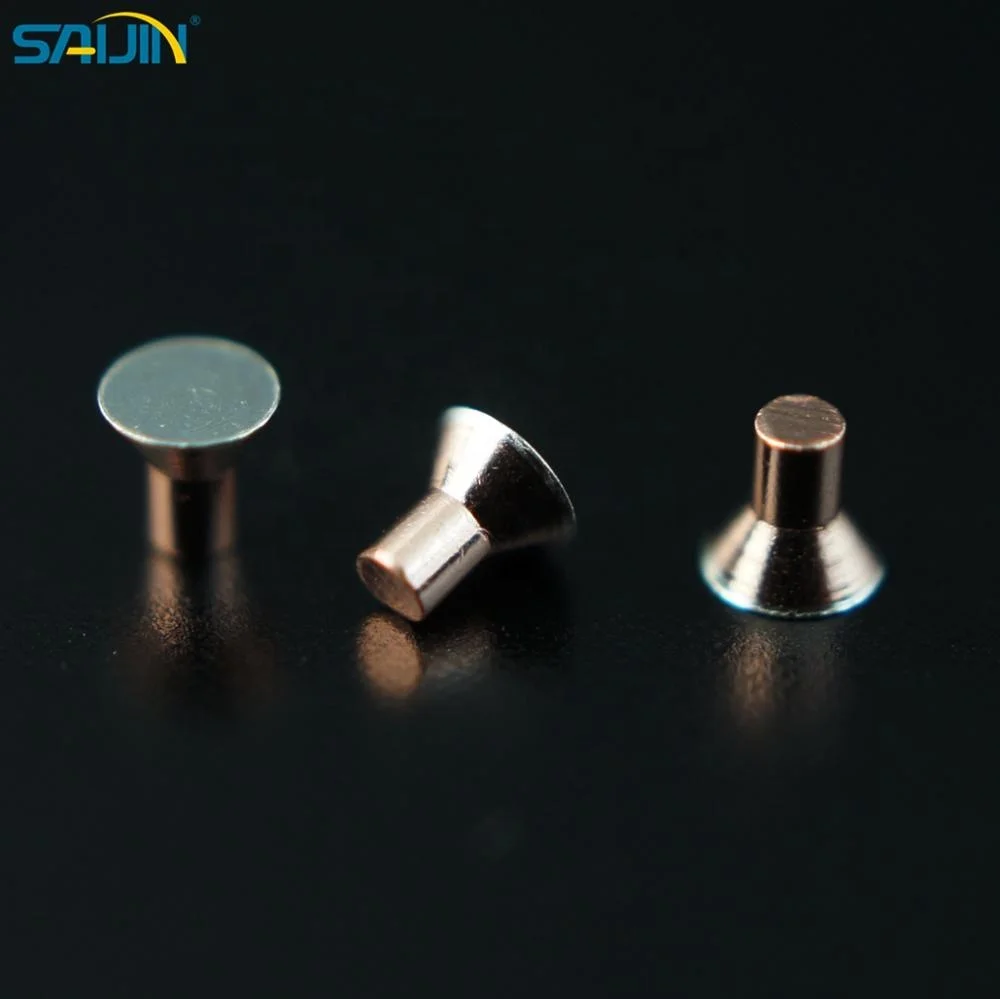Customized Electrical Silver Contact rivet for relay switch