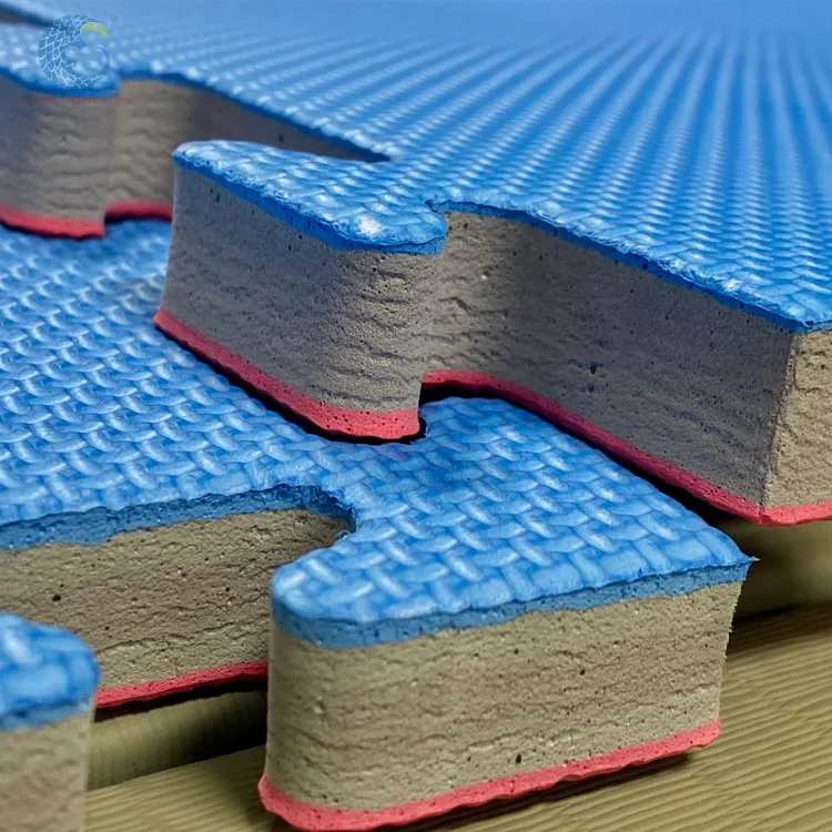 Best New Eva Foam Tatami Mat Customized patterns sizes Interlocking Karate Taekwondo Mat Free Martial Art Mat Samples for sale