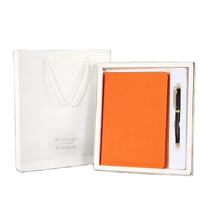 Pregnancy Luxury Leather Cover Journal Customized Stationery Hardcover Gift Set Student Workout Business Diary