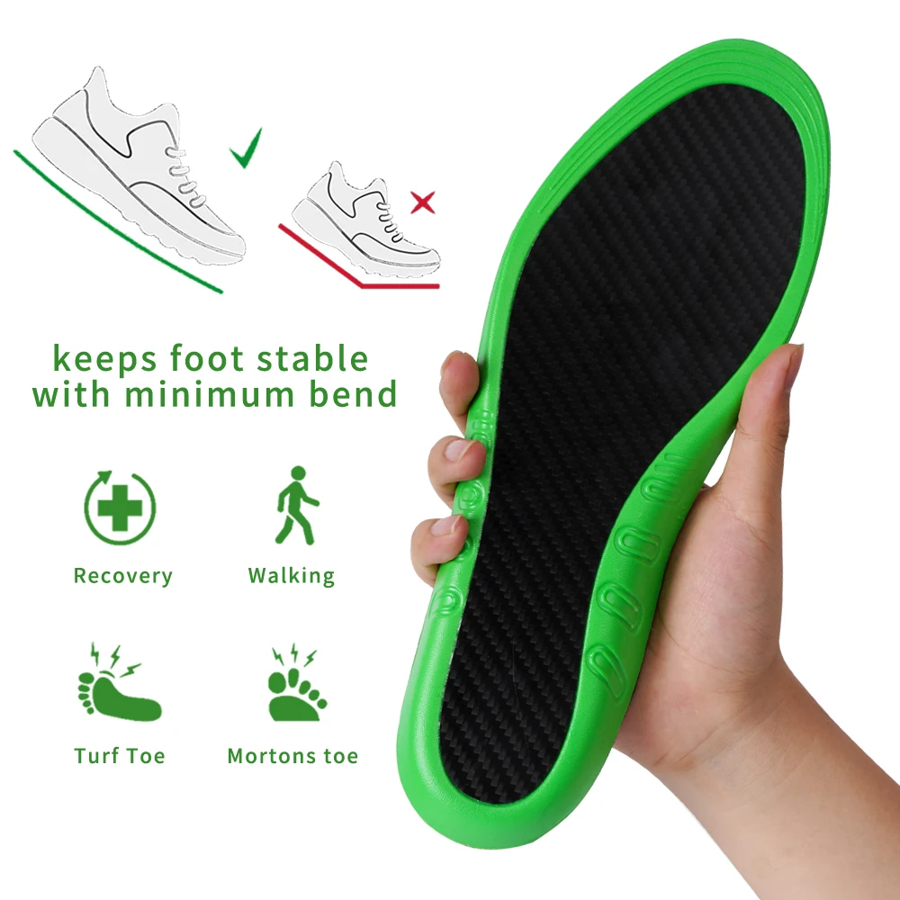 S-king Arch Support Sports  Metatarsalgia Heightening Insole Plantar Fasciitis High Elastic Carbon Fibre Insoles