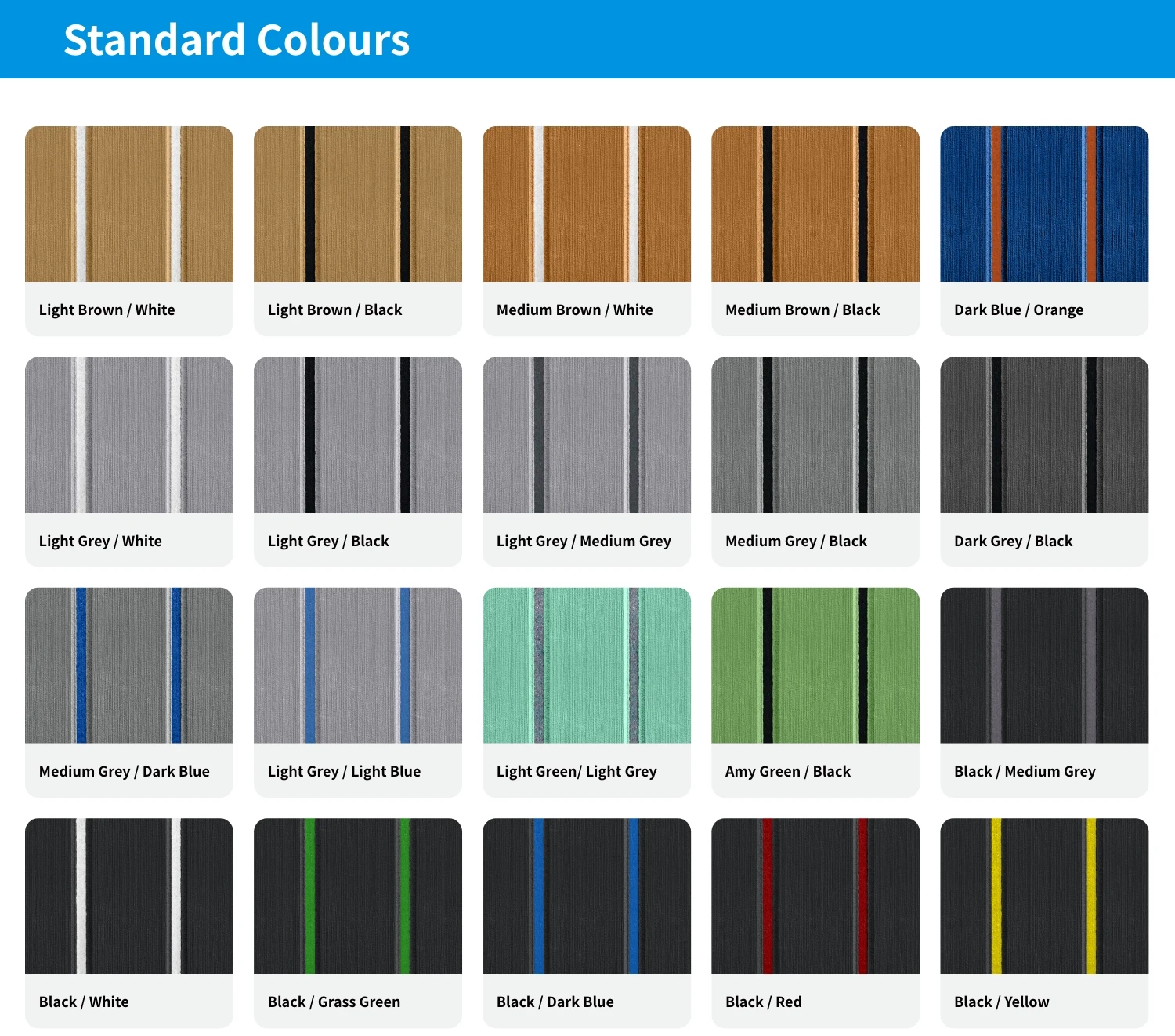 Komin Waterproof Dark Brown Boat Marine Floor Teak EVA Foam Boat Flooring