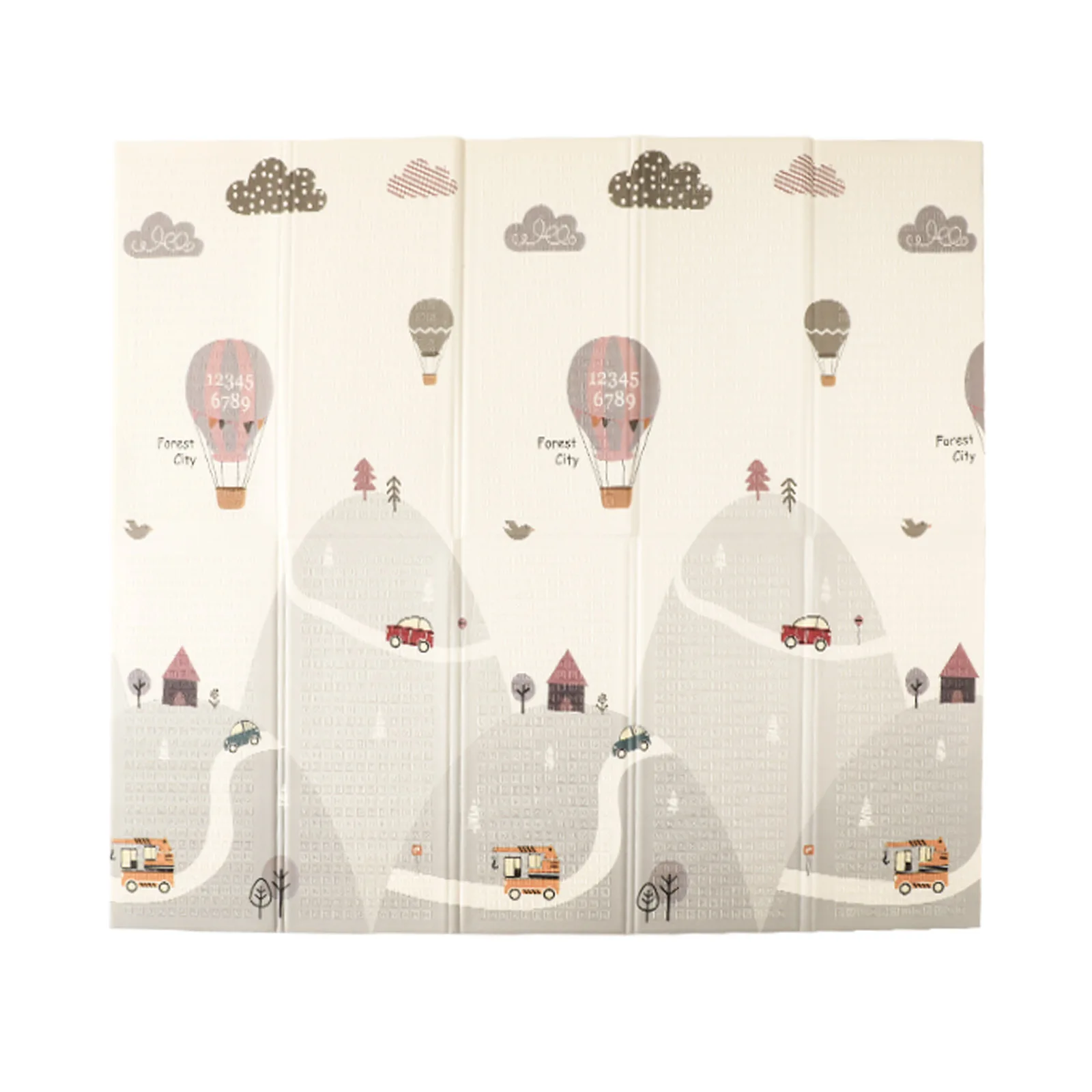 Baby Play Mat for Toddle XPE Foam Foldable Non-Slip Sensory Training Developing Mat Safe & Thick with Travel Bag