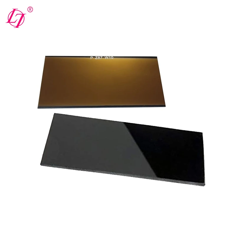 Replacement welding black glass lenses circle round shape cup type welder eyes protector glasses goggles UV IR filter lens