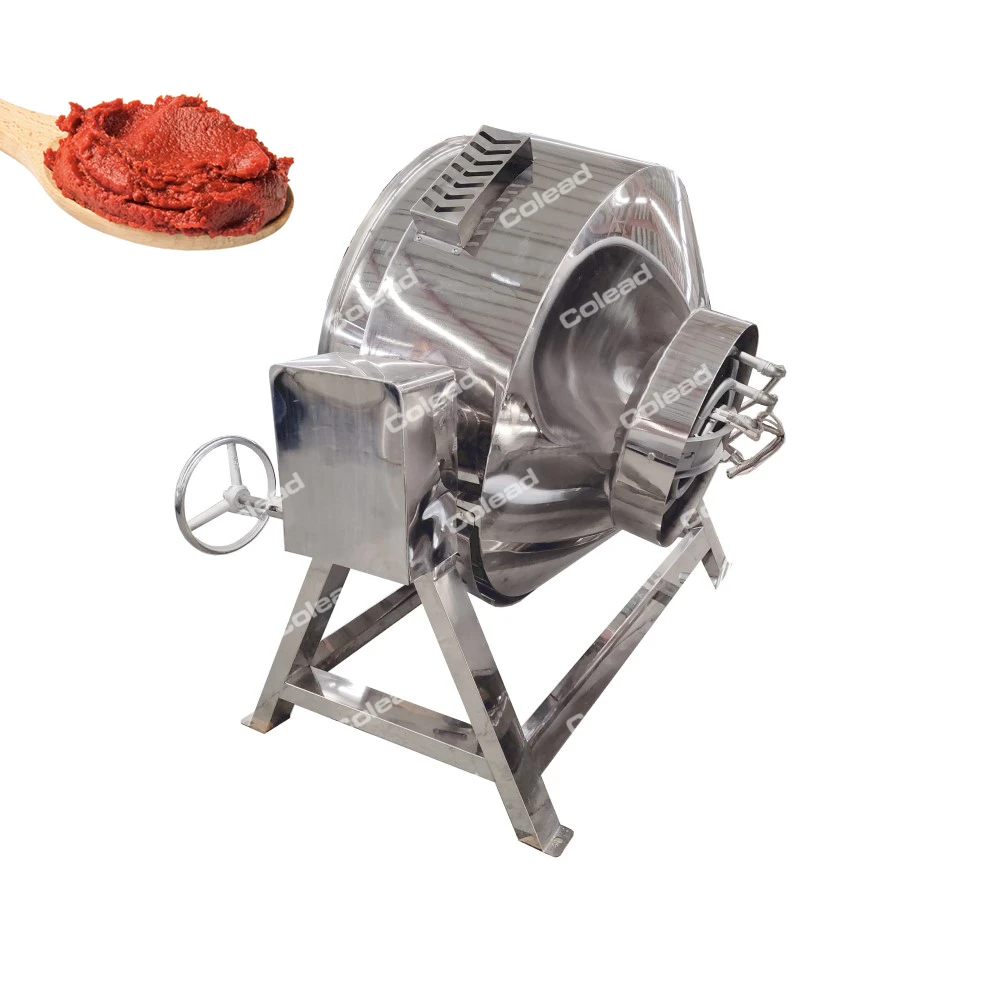 300 L Food Cooker Steam/Gas/Electric Jacket Kettle Double Jacketed Kettle Fruit Jam Cooking Equipment