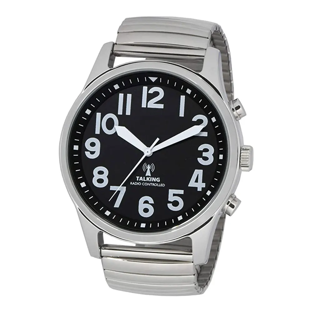 Talking Wrist Watch with Alarm Analog Hands and Digital English Talking Watch For Blind Person Visually Impaired or the Elderly