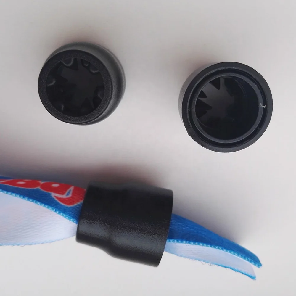 Пластиковый раздвижной замок для плетеной ленты Рождественский браслет