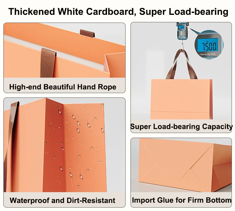 Wholesale Zara Paper Bags Cheap Colored White Ribbon Craft Bridesmaid Bag Luxury Black Gold Paper Bags Logo for Perfumes