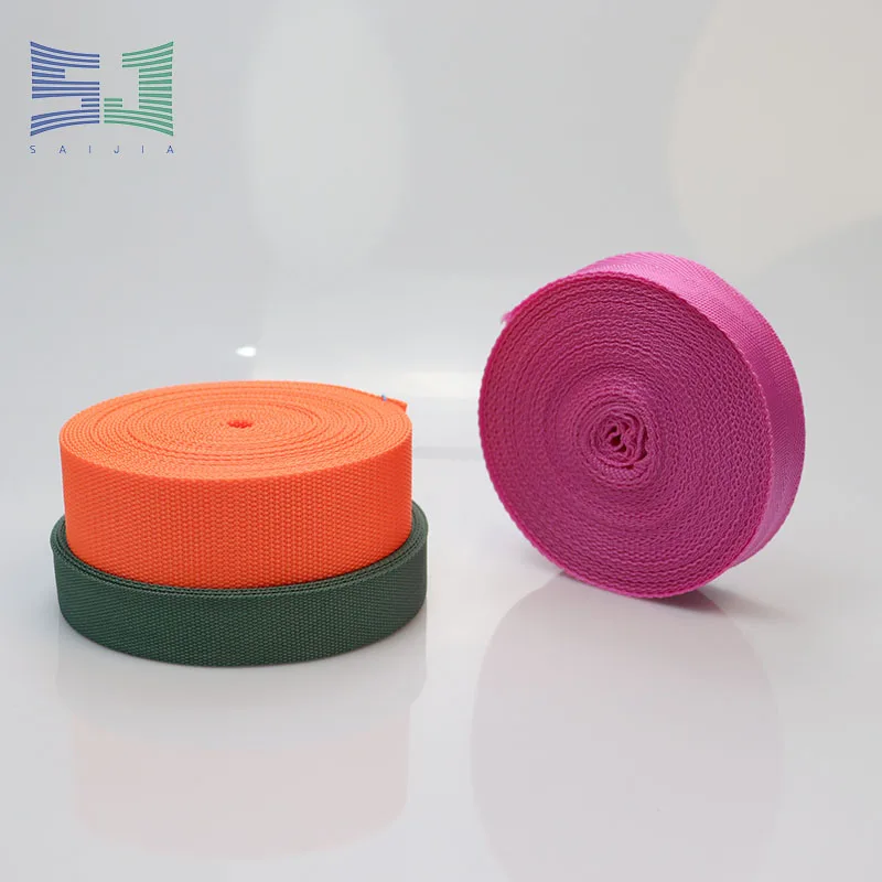 Eco-Friendly Customized 100% Polyester Herring Bone Belt Webbing Woven Tape for Bag Garment Woven Cotton Webbing