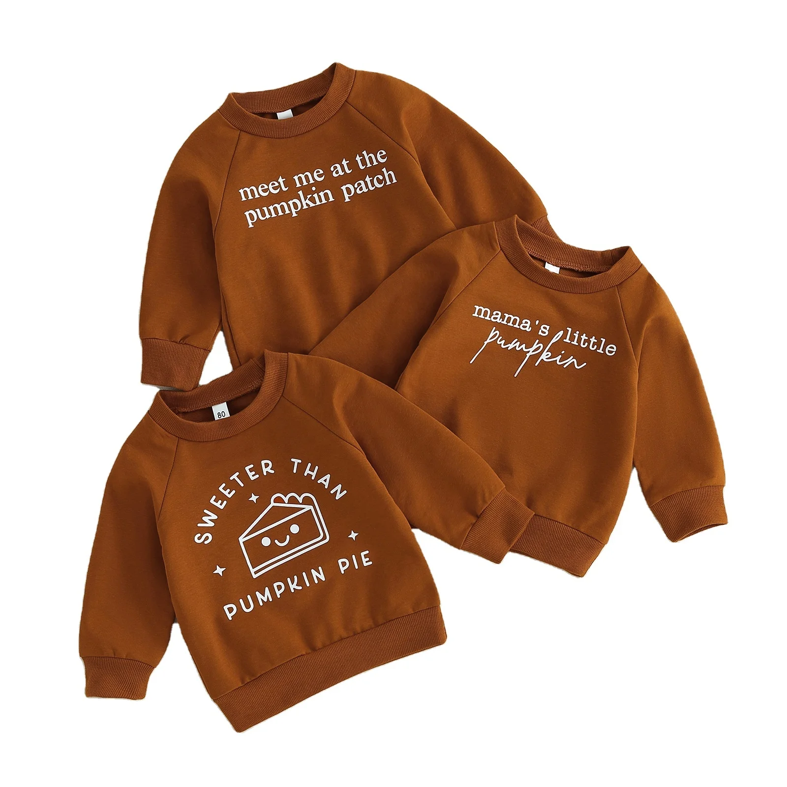 wholesale Hallowmas girls long sleeve tops Spring Autumn Baby Infant Clothes Cotton letter Boys Toddler Sweatshirt