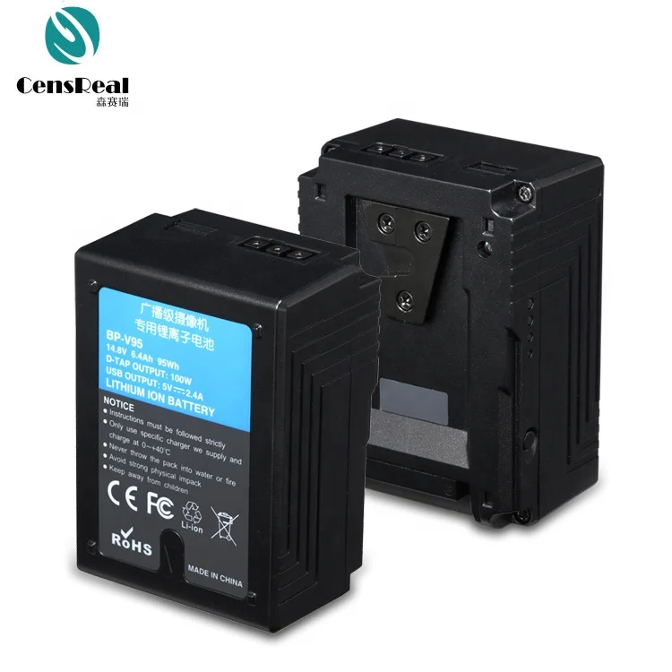 Фабрика Шэньчжэня OEM 190W 230W 300W V крепление Блокировка батареи высокой емкости для видеокамеры