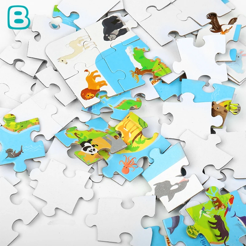 Custom Board Game Hot Sales Puzzles DIY Creative Educational 3d Wooden Jigsaw Puzzles for Family Children Kids