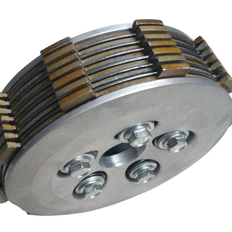 Motorcycle1set Clutch center and Plate Assembly Assy for TVS HLX125 APACHE160 AX100 CB125 CBF150 YBR125 CRYPTON110