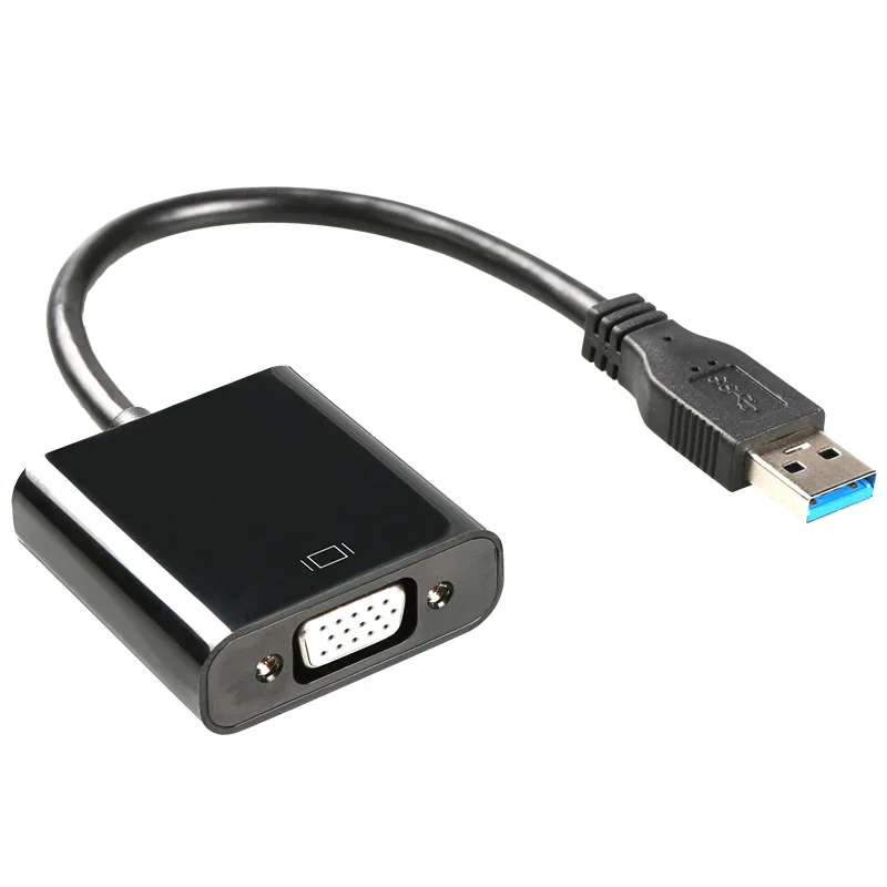 Hot Selling New Arrival 1080P for PC Laptop USB 3.0 2.0 to VGA Male-Female Adapter Converter