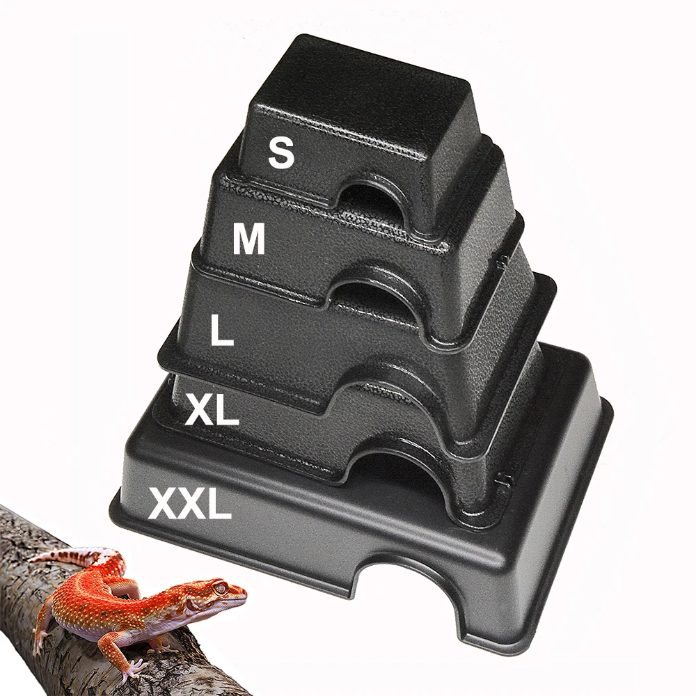 Resin Hide Habitat Decoration Lizards Spider Turtle Hideout Crab House Reptile Rock Hide Cave