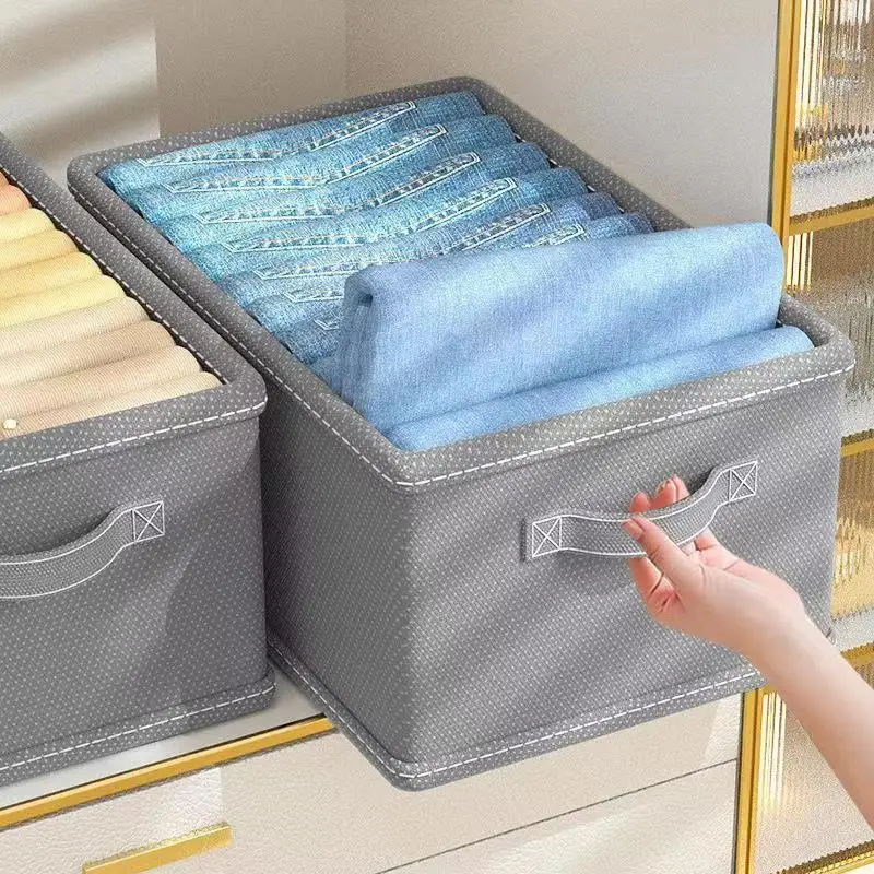 Clothing Underwear Foldable House Hold Products Living Room Closet Systems & Organizers Fabric Storage Clothes Storage Box