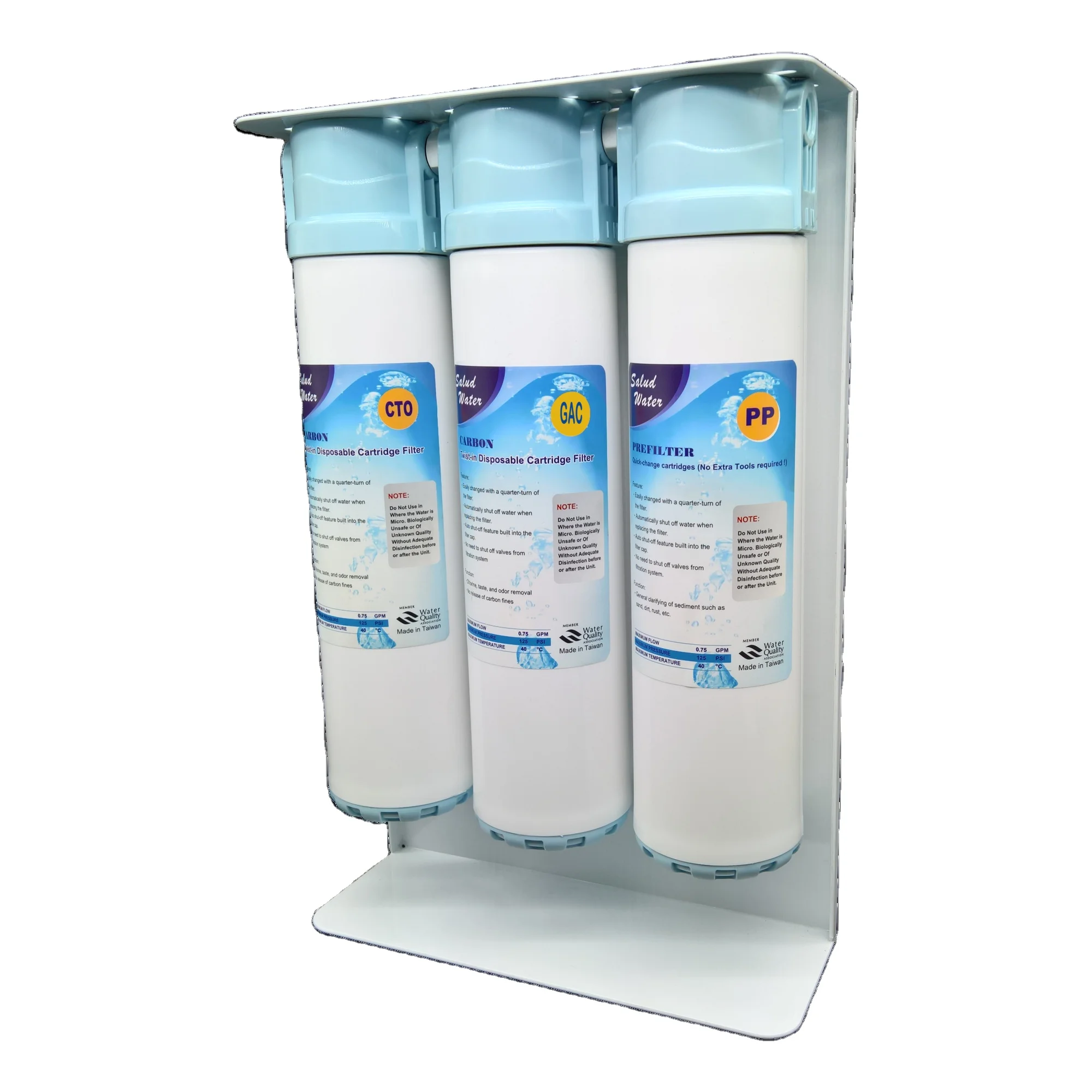 Quick Change Twist In Wall Mounted Activated Carbon Water Purifier