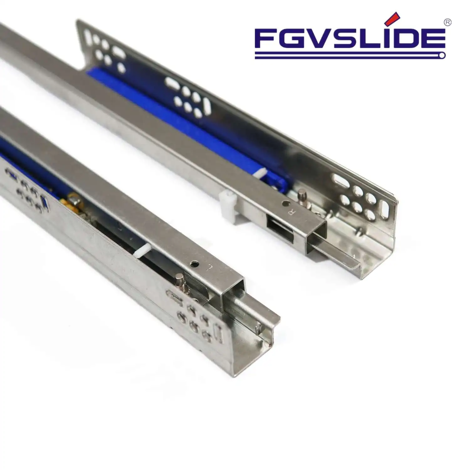 Manufacturer Cabinet Drawer Single Extension Undermount Drawer Rails Soft Close Bottom Mount Drawer Slide With Screws