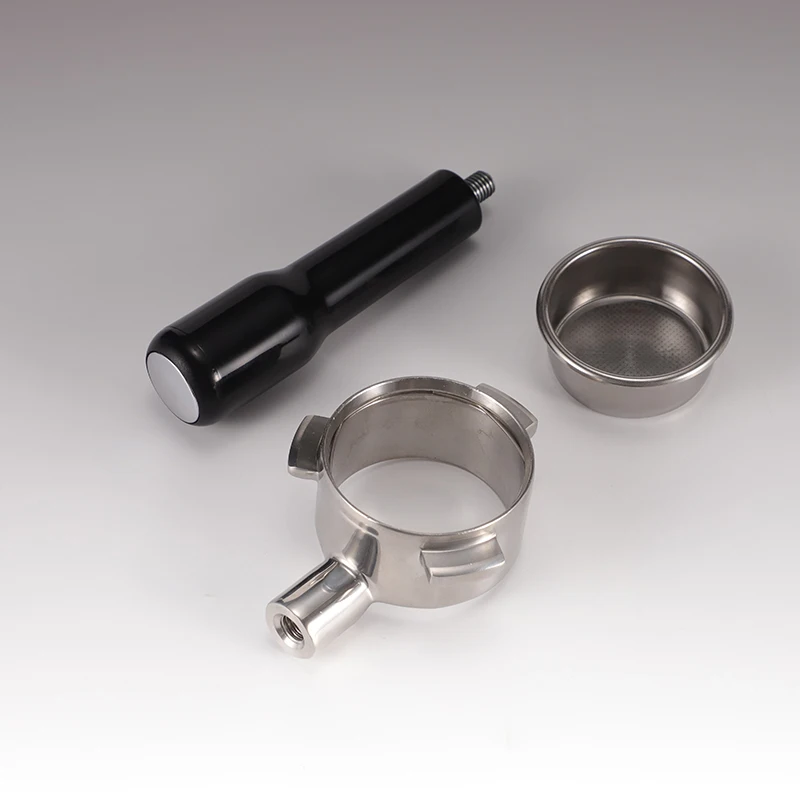 Espresso Tool Barista Stainless Steel 3 Ears Olive Wood Handle 54mm Bottomless Portafilter Coffee 51mm 58mm