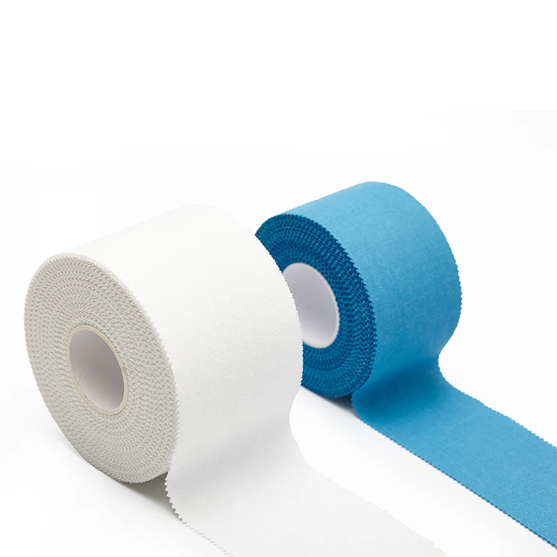 
1 inch white finger athletic tape latex free zinc oxide hot melting adhesive strong stickiness sports tape 15 yards 