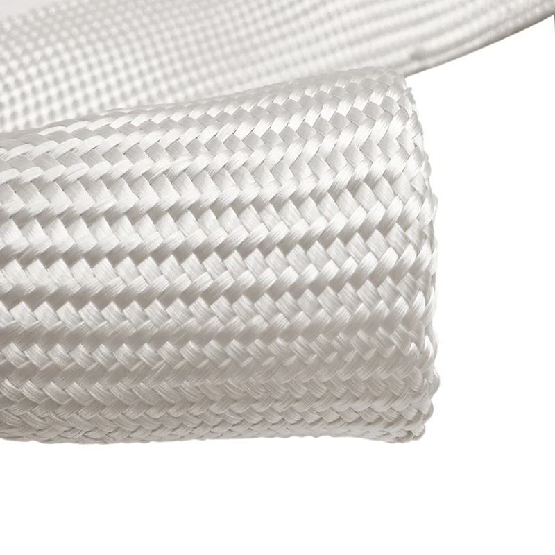 High Temperature Braided Biaxial Fiberglass sleeving