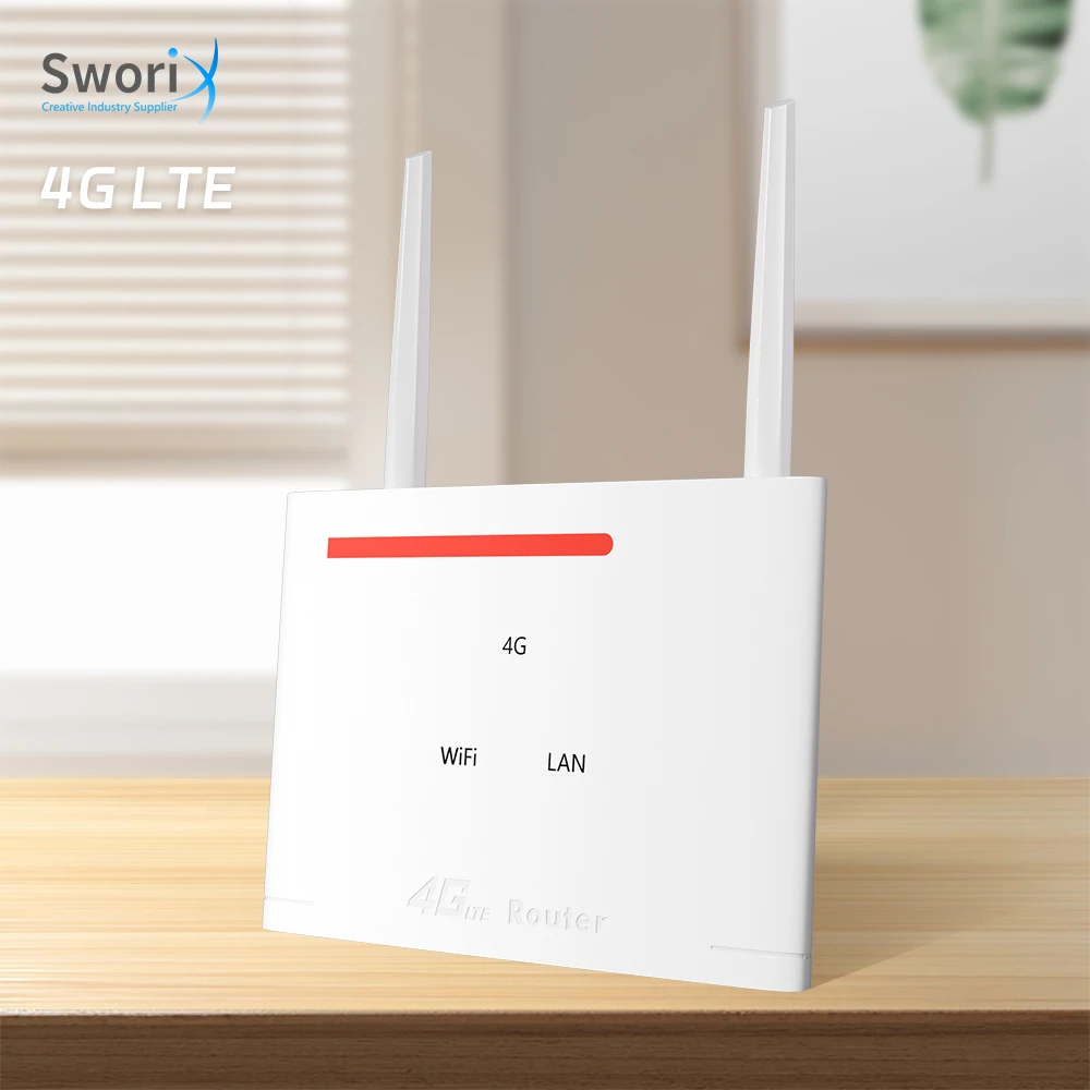 Sworix высокоскоростной двухчастотный разблокированный Wi-Fi маршрутизатор Cat4 беспроводной Cpe 4G Lte модем