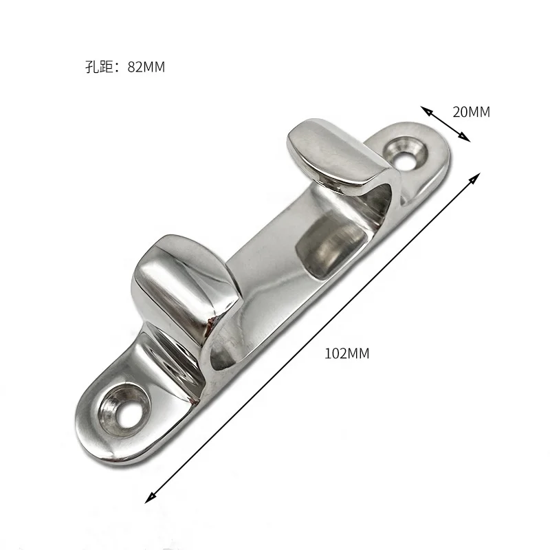 316 Stainless Steel Heavy Duty Straight Bow Chock Cleat Line Chock for Boat 4 inch 5 inch 6 inch 8 inch Length