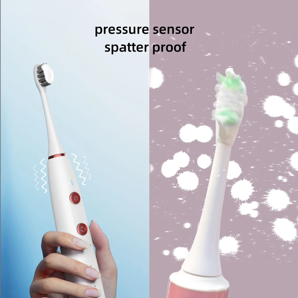 Manufacturer New Pressure Sensor Toothbrush Custom Rechargeable Vibrating Toothbrush Electrical for Adults