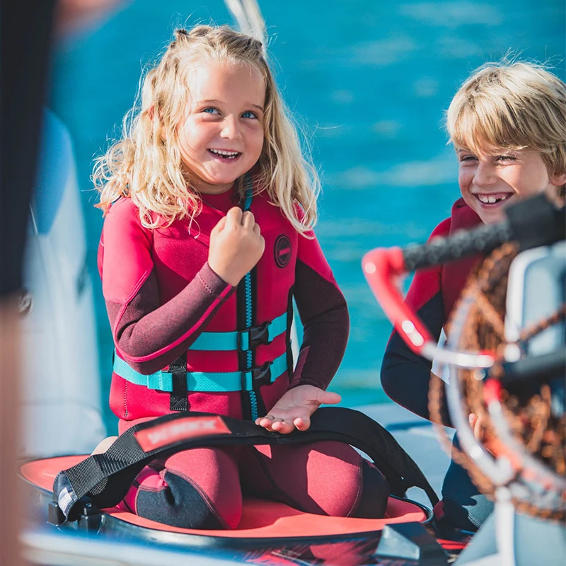 OEM  custom child youth neoprene rafting swimming kayak boat swim jacket life vest EPE PVC foam float swimsuit for kids babies