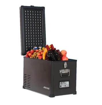 Factory direct sale Auto 50L DC 12/24V portable compressor refrigerator freezer car fridge for camping