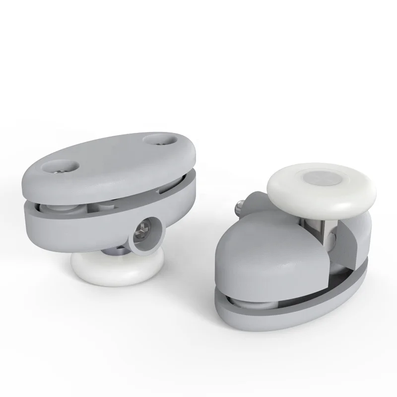 Single shower roller with bearing