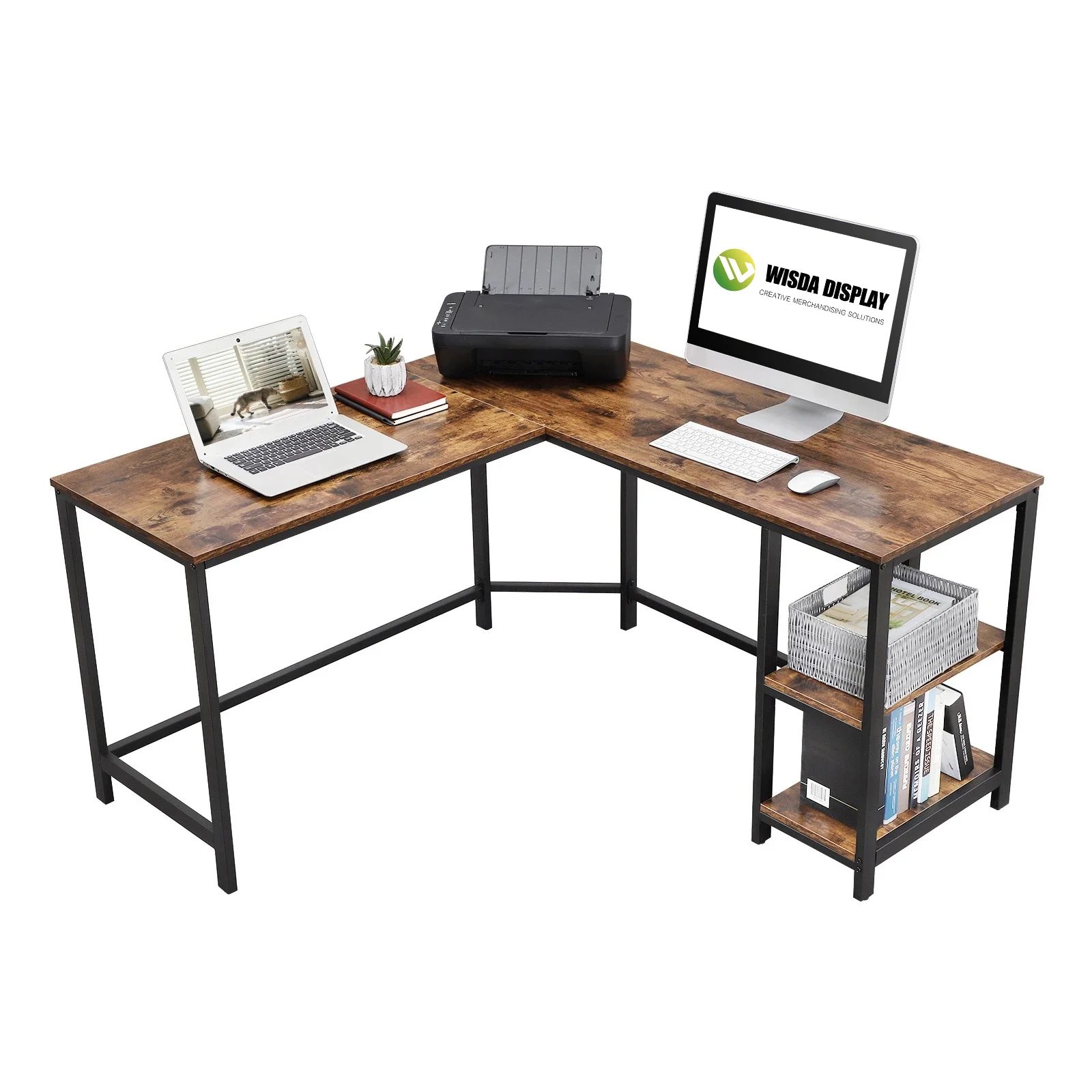 
2021 New Factory price for sale L shaped hot sell gaming desk Computer Office Desk Multi Functional Corner Curved Learning table 