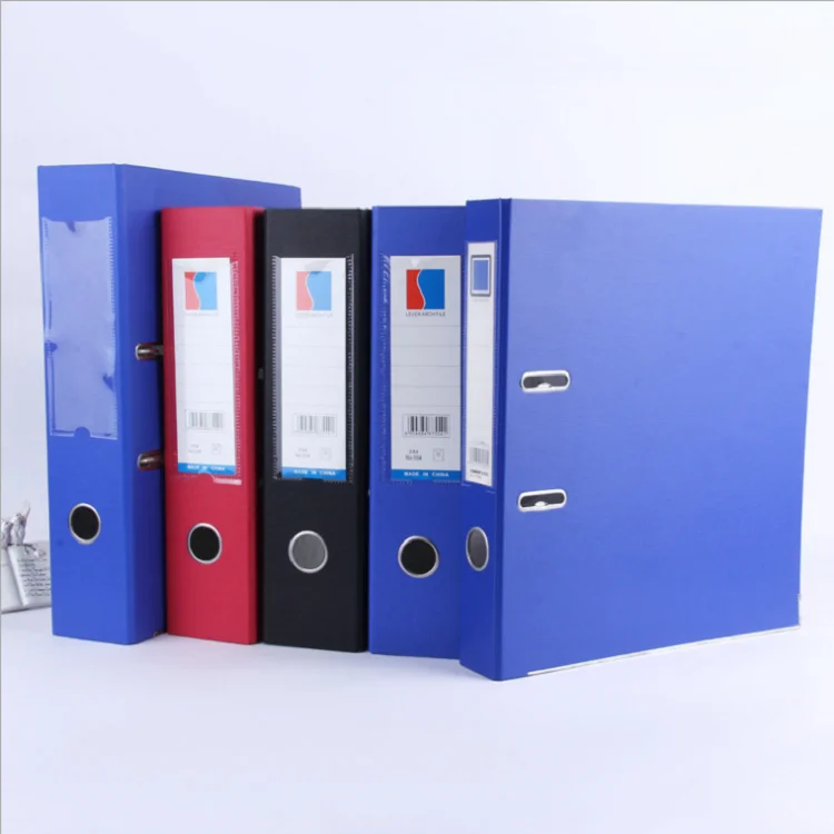 
Hot sale a4 size box lever file a4_fc office file folder shape lever arch file holder cardboard with pvc cover 